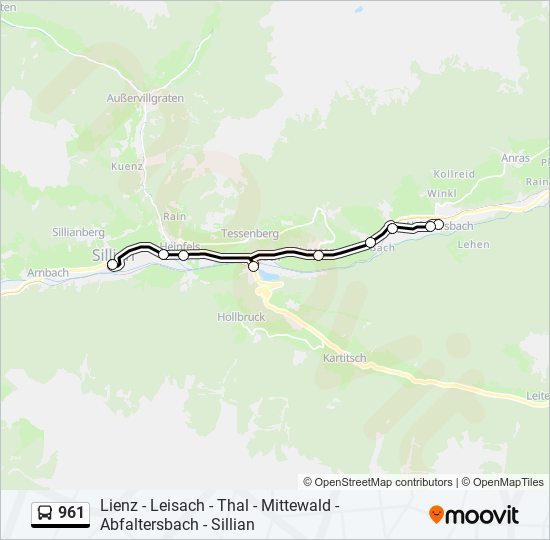 961  Line Map