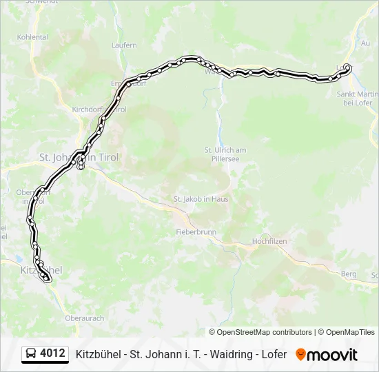 linie 4012 Karte