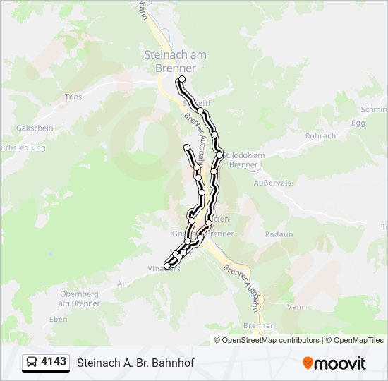 4143 bus Line Map