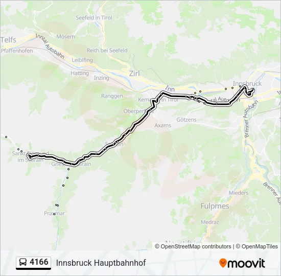4166 Bus Line Map