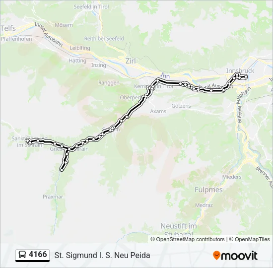 4166 Bus Line Map