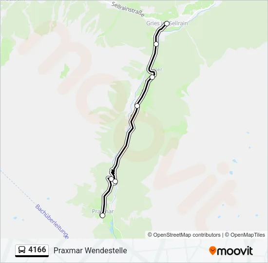 4166 Bus Line Map