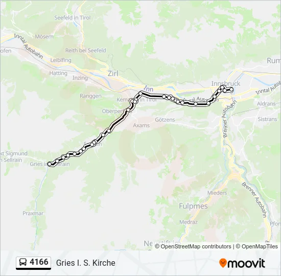 4166 Bus Line Map