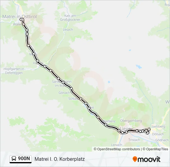 900N  Line Map