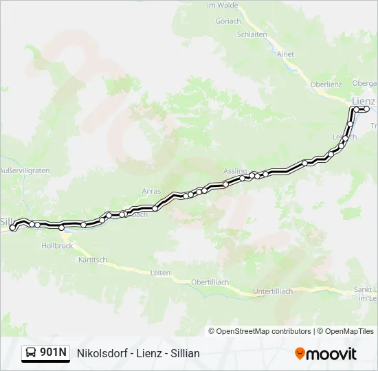 901N  Line Map