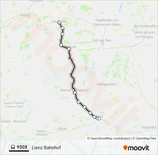 950X  Line Map