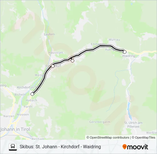 SKIBUS 4812  Line Map