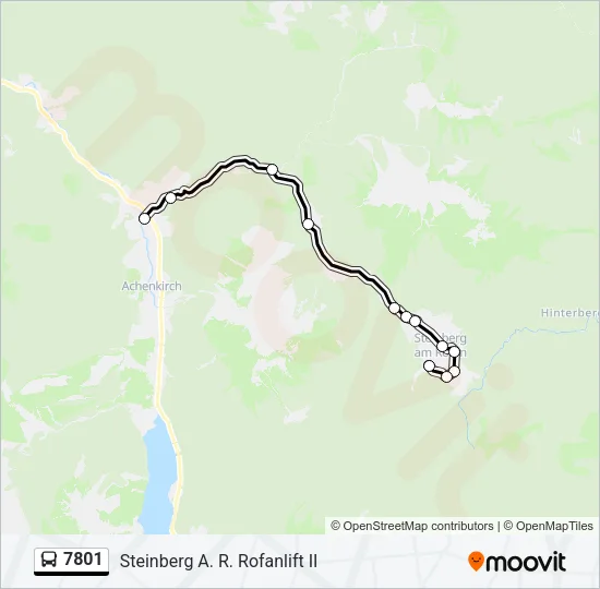 7801 Bus Line Map