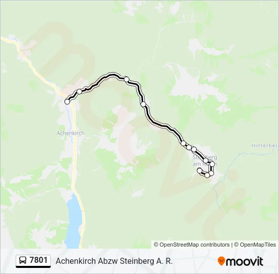 7801 Bus Line Map