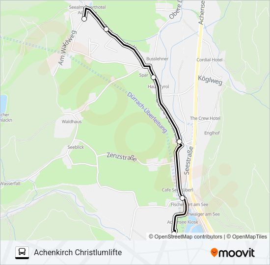 ACHENKIRCH Bus Line Map