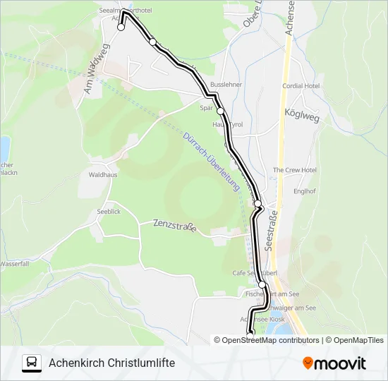 ACHENKIRCH Bus Line Map