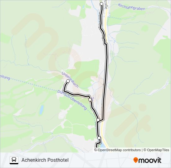 ACHENKIRCH Bus Line Map