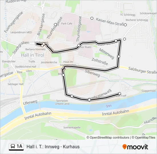 1A Bus Line Map
