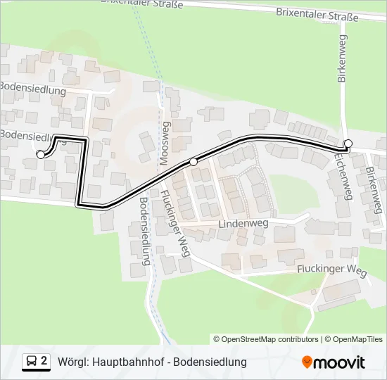 2 Bus Line Map
