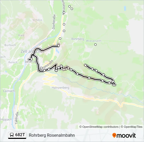 682T Bus Line Map