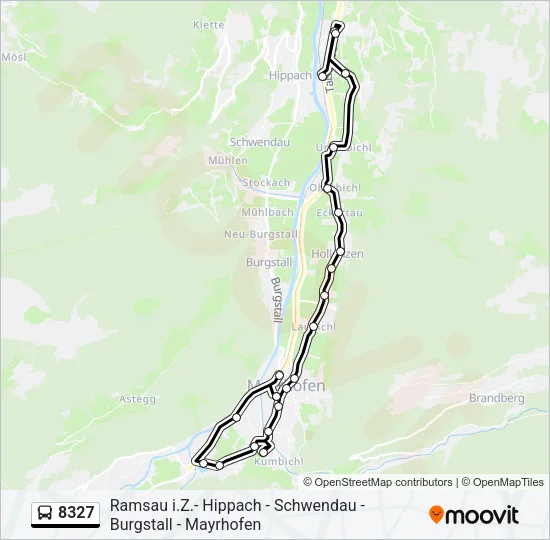 8327 Bus Line Map