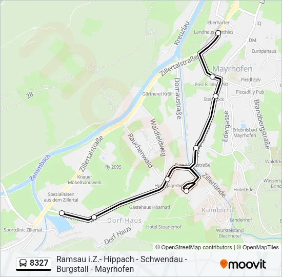 8327 Bus Line Map