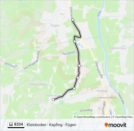 8334 Bus Line Map