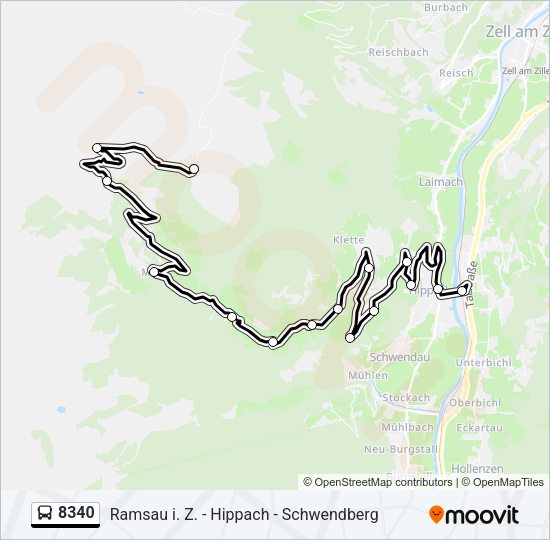 8340 Bus Line Map