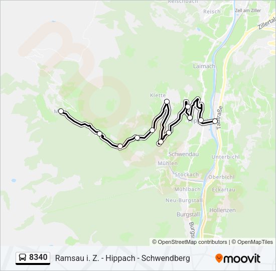 8340 Bus Line Map