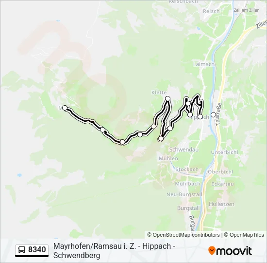 8340 Bus Line Map