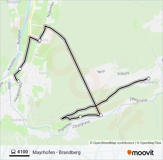 4100 Bus Line Map