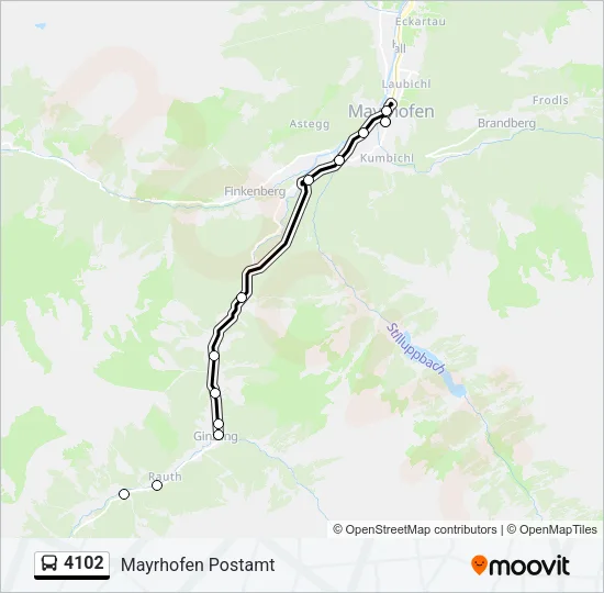 4102 Bus Line Map