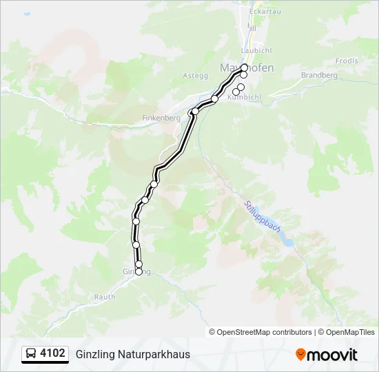 4102 Bus Line Map