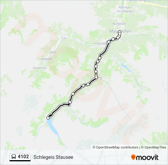 4102 Bus Line Map