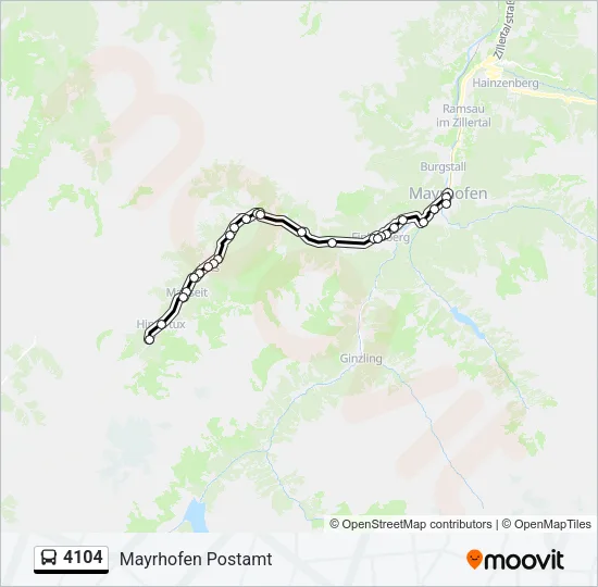 4104 Bus Line Map