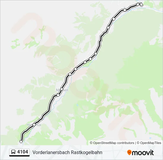 4104 Bus Line Map