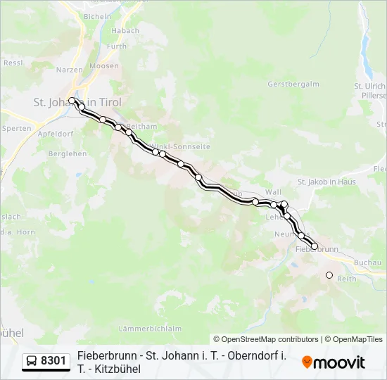 8301 Bus Line Map