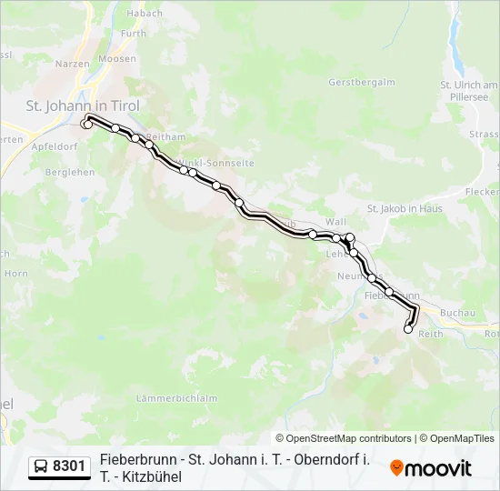 8301 Bus Line Map