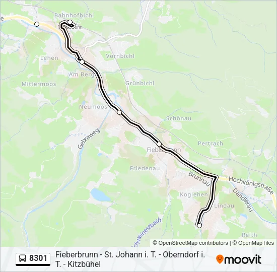 8301 Bus Line Map