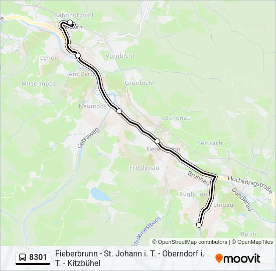 8301 Bus Line Map