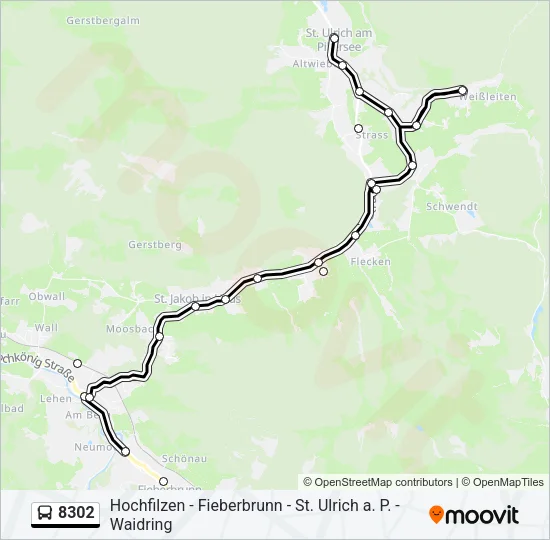 8302 Bus Line Map