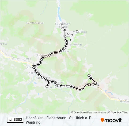 8302 Bus Line Map
