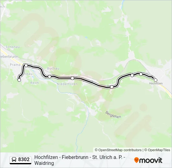 8302 Bus Line Map