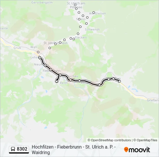 8302 Bus Line Map