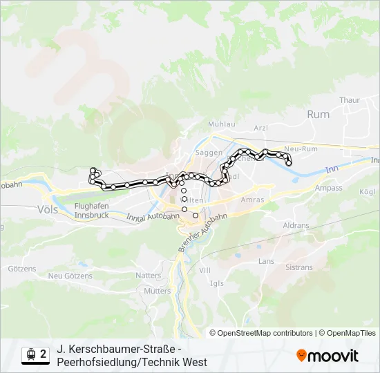 2 Light Rail Line Map