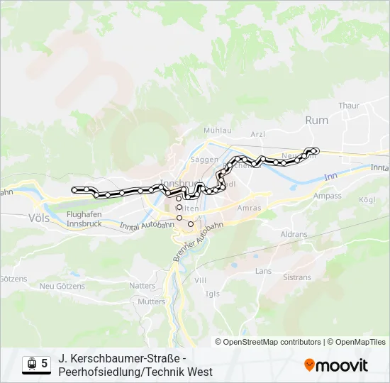 5 Light Rail Line Map