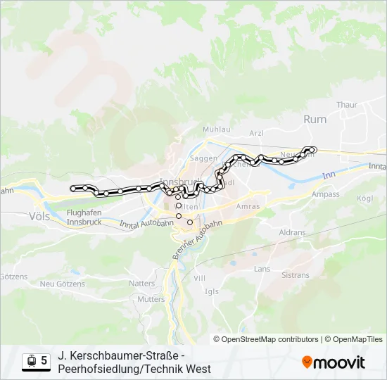 5 Light Rail Line Map