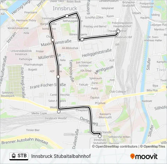 STB Light Rail Line Map