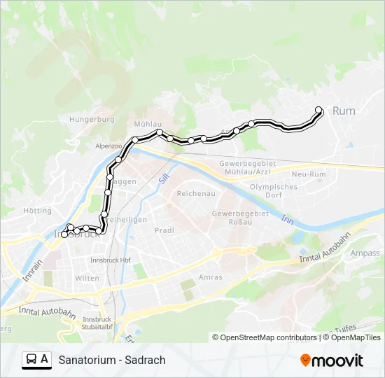Buslinie A Karte