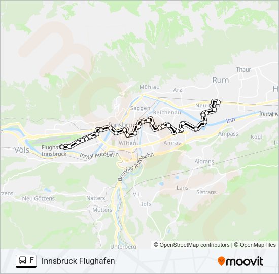 F Bus Line Map