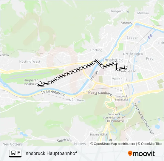 F Bus Line Map