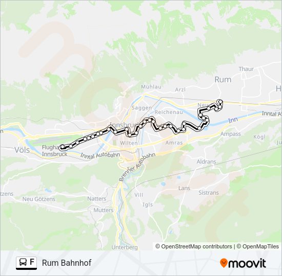 F Bus Line Map