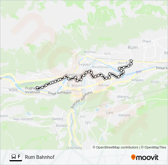 F Bus Line Map