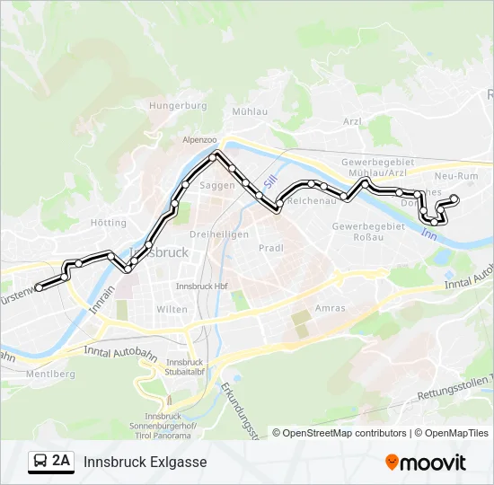 2A Bus Line Map