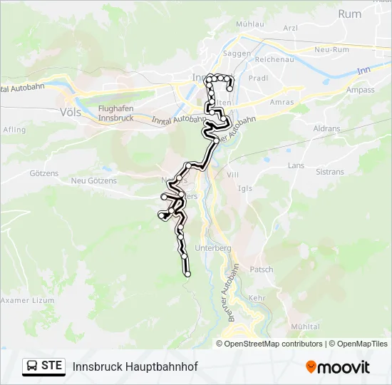 STE Bus Line Map